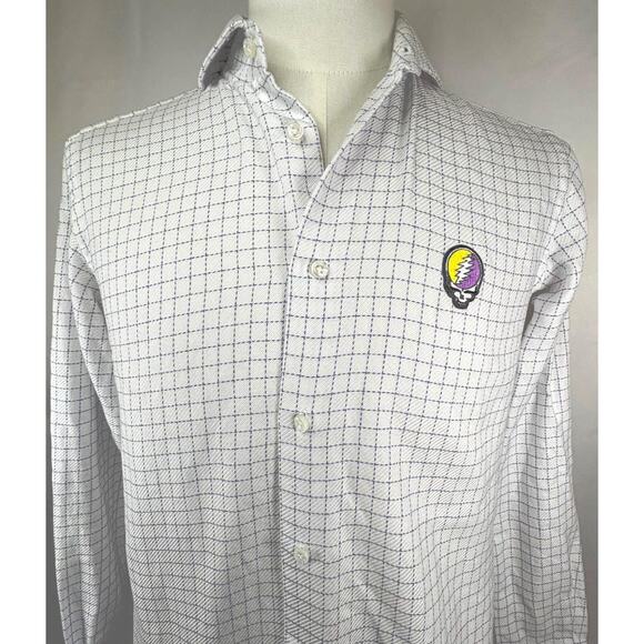 Grateful Dead Steal Your Face Hugo Boss Button Down Dress Shirt (15/38) - Picture 4 of 8